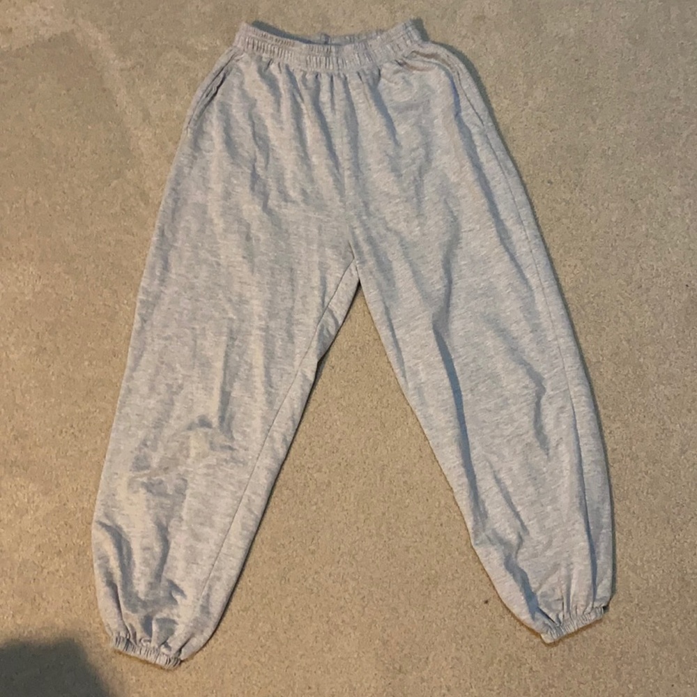 Grey sweatpants
